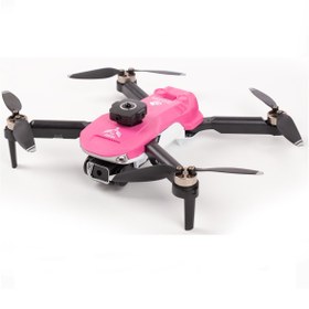 Resim Yıldız İHA HEKİ SkyMaster Fırçasız Motor, Çift Kameralı Engel Sensörlü Hobi Dronu (Pembe, 3 Bataryalı) 