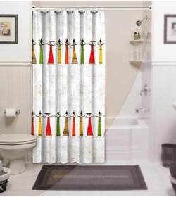Resim Zethome Tropik Africa Banyo Duş Perdesi Tek Kanat 1X120X200 Çok Renkli 