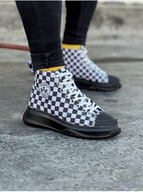 Resim Rozero Shoes RZR017 Damalı Erkek Yarım Bilek Casual Ayakkabı 