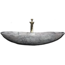 Resim Mermer Yapı Market Leylak Mermer Elips Lavabo 