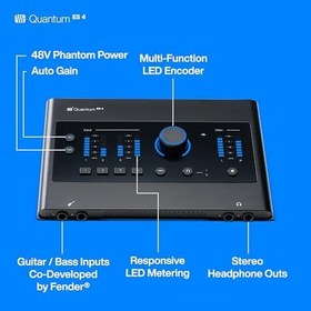 Resim PreSonus Quantum ES4-4 x 4, 24-bit / 192 kHz Ses Kartı, 6 Aylık Studio One+ Üyeliği 