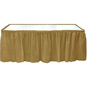 Resim Roll-up Altın Masa Eteği Plastik 
