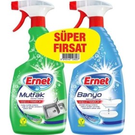 Resim Ernet Mutfak Temizleyici 750 ml + Banyo Temizleyici 750 ml 