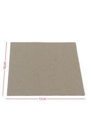 Resim KGPart Arçelik Beko Uyumlu Mikrodalga Fırın Mika Levha 13x16 Gri Plaka 