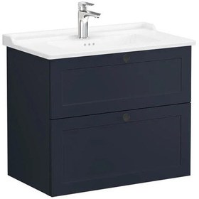 Resim Vitra Root Classic Lavabo Dolabı 80Cm 2 Çekmeceli Mat Lacivert 68874 Çok Renkli 