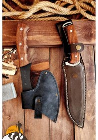 Resim 2 Li Outdoor Balta Bıçak Set Kamp Baltası Bıçağı Budama Baltası - 