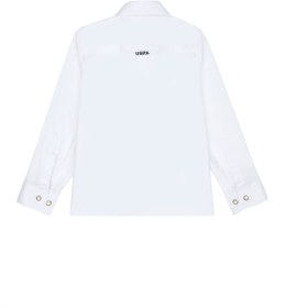Resim U.S. Polo Assn. Erkek Çocuk Beyaz Uzun Kollu Basic Gömlek 50271303-VR013 