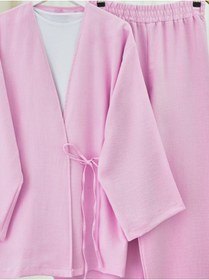 Resim bellura Önden Bağlamalı Kimono Takım 