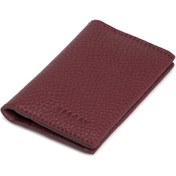 Resim Bordo Deri Unisex Kredi Kartlık - S1KK00000266-M71 