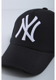 Resim Cappello Ny Nakışlı Siyah Beyaz Unisex Şapka-Siyah Beyaz 