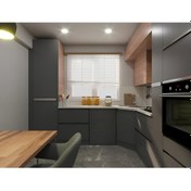 Resim Mat Antrasit Gri Mutfak Dolabı Mobilya Folyosu 122x1metre 