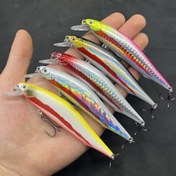 Resim 1 adet Premium Batan Minnow Balıkçılık Yemi - 9.4g/14g, Bass & Pike için Dayanıklı ABS Yapı, Uzun Mesafe Atış Jerkbait 