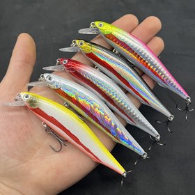 Resim 1 adet Premium Batan Minnow Balıkçılık Yemi - 9.4g/14g, Bass & Pike için Dayanıklı ABS Yapı, Uzun Mesafe Atış Jerkbait 