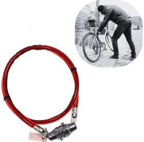 Resim Buffer Buffer® Şifreli Pratik ve Sağlam Bisiklet Kilidi 