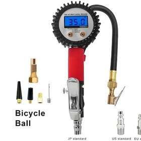 Resim Xuweiwei Dp-206 Top Bisiklet Lastik Basınç Ölçer Elektronik Şişirme Aracı Tüm Modeller Evrensel Test Cihazı 