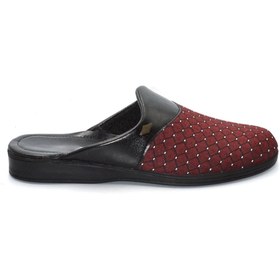 Resim Biocomfort Erkek Bordo Günlük Ev Terliği , Damat Terliği , Çeyiz terliği ve Misafir Terliği 