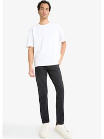 Resim Defacto Pedro Slim Fit Dar Kalıp Normal Bel Dar Paça Jean Pantolon F2922ax25aunm36 Antrasit 