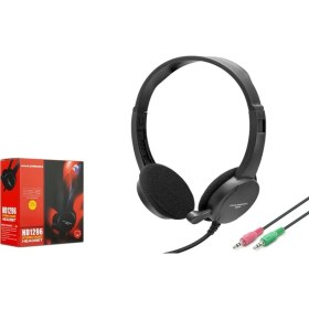 Resim Hadron Mikrofonlu Kulaklık Pc 3.5mm HD1296 