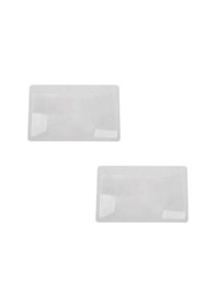 Resim Adet 3 X Büyüteç Büyütme Büyüteç Fresnel Cep Kredi Kartı Boyutu Şeffaf Büyüteç 