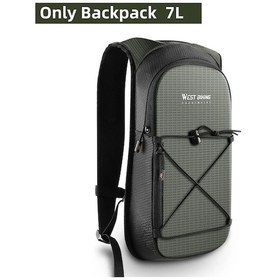 Resim Jialan Batı Bisikleti Hafif Açık Bisiklet Çantası 7l Nefes Sıvı A Gri 