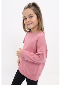 Resim Toontoy Kız Çocuk Sweatshirt Gülkurusu 
