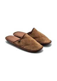 Resim Twigy Roger Erkek Ev Terliği Kahverengi 41/46 AA0479 Kahverengi 