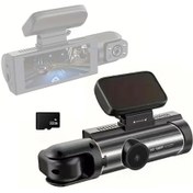 Resim Aubyhe Araç İçin 1080p Çift Kamera Sürücü Kamerası - İnfrafed Gece Görüşü, 3.16" Ips Ekran, Çarpışma Kilidi Ve Döngü Kaydı, 32gb Kartlı Siyah M8 