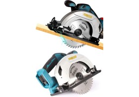 Resim Deko Çift Akülü Multi Brushless Function 185MM Açı Ayarlı Akülü Daire Testere Ahşap Sunta Kesme 58V 10AH 