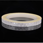 Resim Beyaz 8 M X 1 Cm Yansıtıcı Etiket Bant Araba Kamyon Vücut Dıy Kendinden Yapışkanlı Çıkartma Şerit 