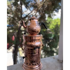 Resim Sebe Home Bakır Semaver demlikli 