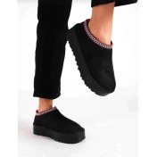 Resim Shyne Shoes Içi Kürklü Kalın Taban Ev Ayakkabısı&süet Terlik 