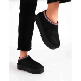 Resim Shyne Shoes Içi Kürklü Kalın Taban Ev Ayakkabısı&süet Terlik 