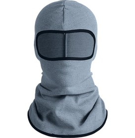 Resim Butu Motosiklet Bisikleti Bisiklet Kayak İçin Rüzgar Geçirmez Termal Balaklava Yüz Maskesi Açık Gri 