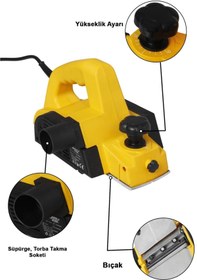 Resim Anadolu Strong Profesyonel 650 Watt Çift Bıçaklı Planya Makinesi 