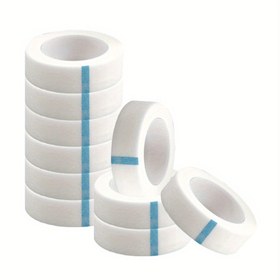 Resim 2 Rulo/10 Rulo Hipersensitif Kirpik Uzatma Mikropor Bant, Kirpik Uzatma için Yapışkan Kumaş Bant, Kirpik Uzatma için Nefes Alabilen Yıkanabilir Yapışkan Şeritler, Kirpik Uzatma için Sahte Kirpik Bantı Kirpik Grafting ve Güçlü için İdeal 