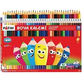 Resim Fatih 36'lı Tam Boy Okul Kuru Boya Kalemi Karton Kutu / 33245 