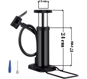 Resim HIRDAWHAT Küçük Ayak Tipi Pompa Teker Bisiklet Top Bot Lastik Şambrel Şişirme Pompası 