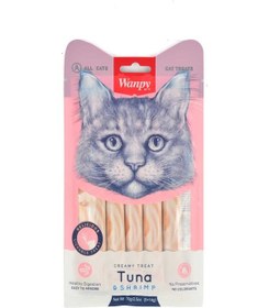 Resim Wanpy Ton Balıklı Karidesli Likit Kedi Ödülü 5 x 14 G 
