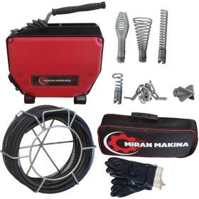 Resim Miran Tıkalı Kanal Gider Açma Makinesi Mini Set 