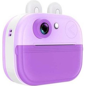 Resim Ebitda Q9 2,0 Ekranlı Çocuk 48mp Hd Anında Kamera Termal Yazıcı - Mor 