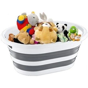 Resim Katlanabilir Çamaşır Ve Oyuncak Sepeti 27 Lt Royaleks-ak702 