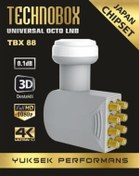 Resim Technobox Sekizli Lnb Süper Kalite 