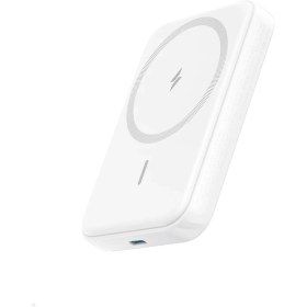 Resim Anker 321 5000 mAh Magsafe Uyumlu Kablosuz Taşınabilir Şarj Cihazı - Beyaz - A1616 (Anker Türkiye Garantili) 