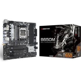 Resim Biostar B650MP-E Pro Ddr5 6000MHZ Am5 S+V+Gl Micro Atx Anakart 