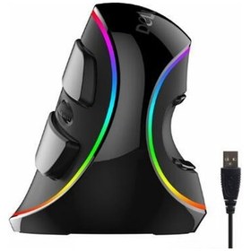 Resim Cbtx Delux M618 Plus Ergonomik Dikey Kablolu 4000 DPI RGB Optik Mouse 