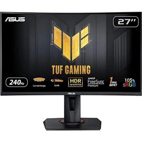 Resim Asus TUF Gaming VG27VQM 27" 1920 x 1080 240 Hz 1 ms HDMI DP Curved LED Oyuncu Monitörü Asus