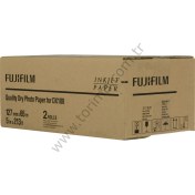 Resim Fujifilm DX100 InkJet Fotoğraf Kağıdı Lustre - 5'' x 213' - 2 Rulo 
