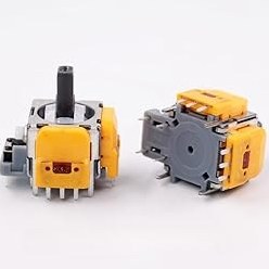 Resim NSLikey 2 ADET Hall Etkisi 3D Analog Sensör Joystick Modülü Yedek Sony PS5 Analog Sensör Potansiyometre Renk Sarı 