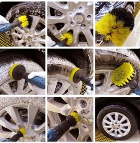 Resim Uslucan Alışveriş Matkap Ucuna Takılan 3'lü Fırça Temizlik Seti 