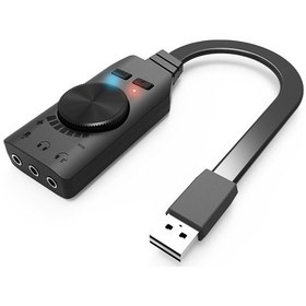 Resim Springsun Gs3 Usb 2.0 Harici Ses Kartı Sanal 7.1 Kanal Ses Kartı Adaptörü Tak Ve Çalıştır Kulaklık Mikrofon Jakları Ses Kontrolü Masaüstü Dizüstü Bilgisayar İçin Mikrofonu Sessize Alma 